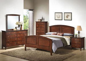 Daniels Whiskey Queen Panel Bed w/ Dresser and Mirror