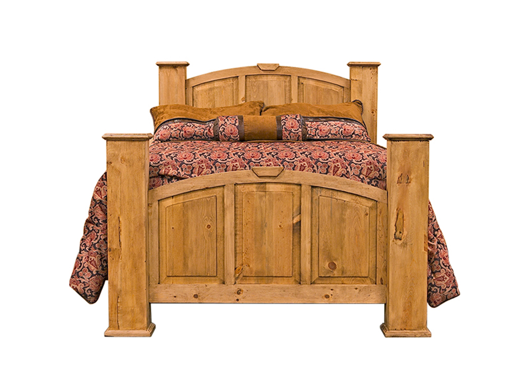 Mansion Queen Poster Bed,L.M.T. Rustic