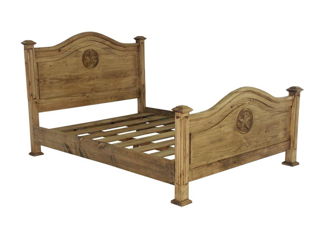 Promo Twin Star Panel Bed,L.M.T. Rustic