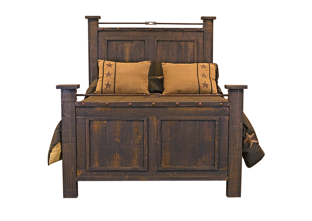 Las Piedras King Bed,L.M.T. Rustic