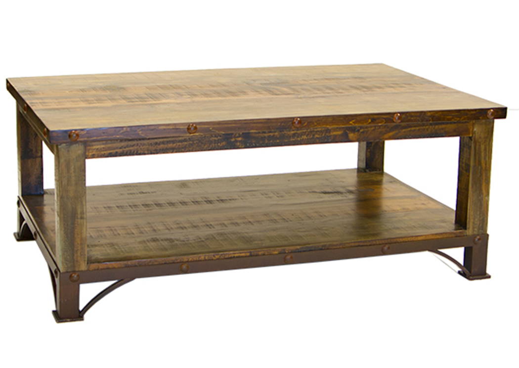 Urban Rustic Coffee Table,L.M.T. Rustic