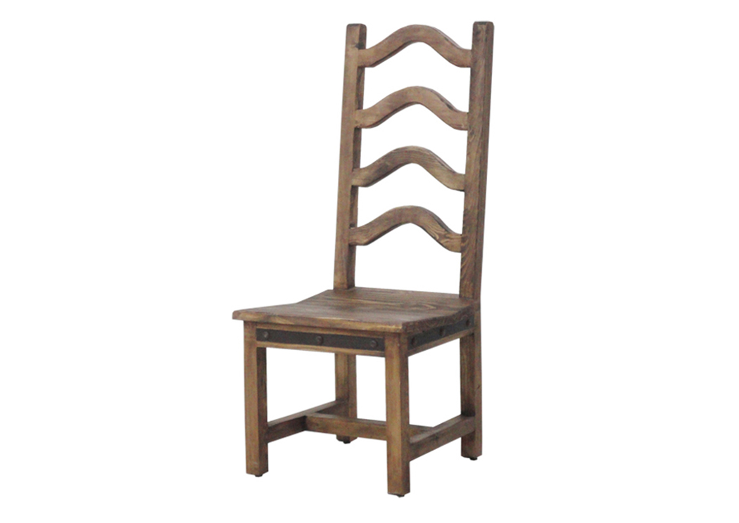 Laguna Chair w/Wood Seat,L.M.T. Rustic