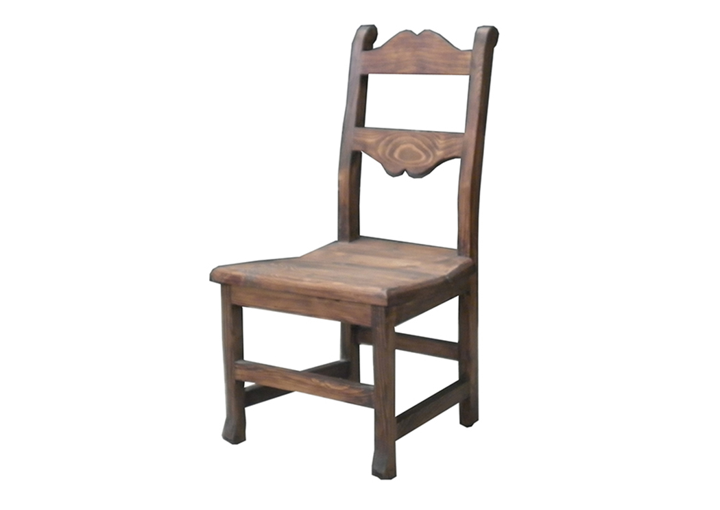 Tuscan Chair w/Wood Seat,L.M.T. Rustic