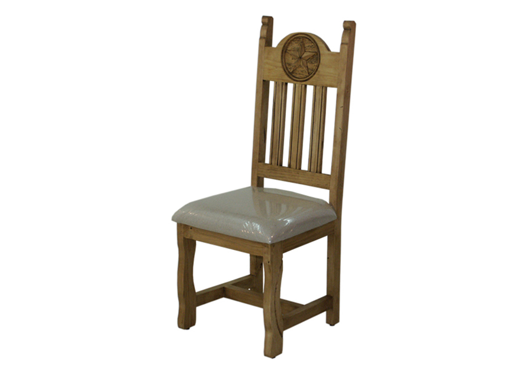 Dining Chair w/Cushion & Star,L.M.T. Rustic