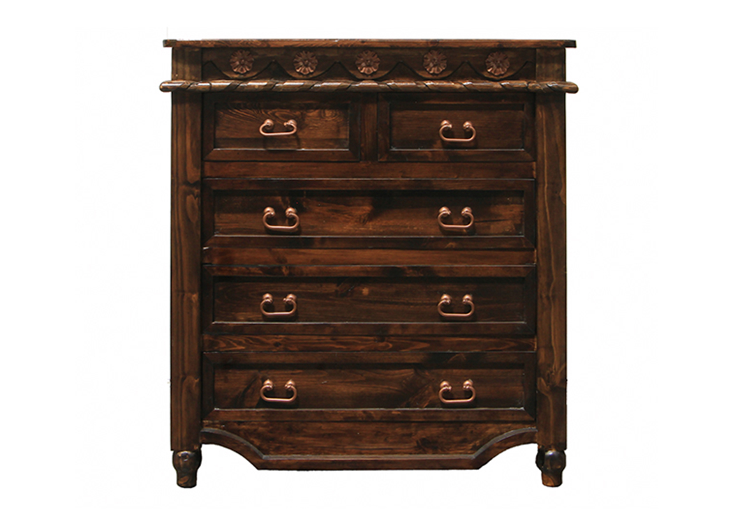 Medio Laquer Grande Drawer Chest,L.M.T. Rustic