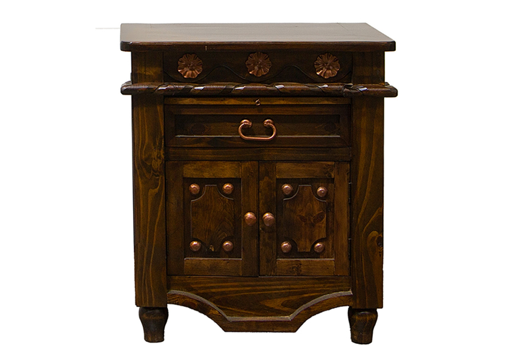 Medio Laquer Grande Nightstand,L.M.T. Rustic