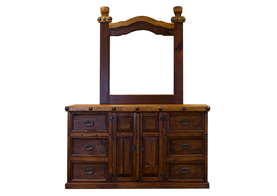 Don Carlos Nogal Walnut Dresser,L.M.T. Rustic