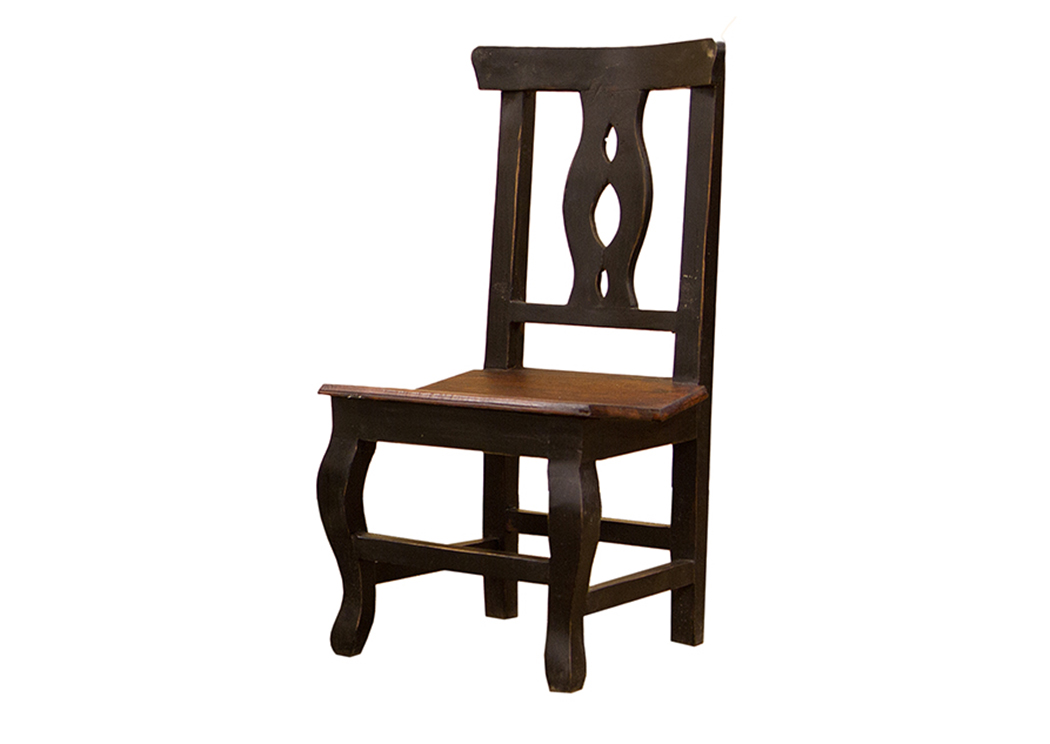 Alis Black Walnut Side Chair,L.M.T. Rustic