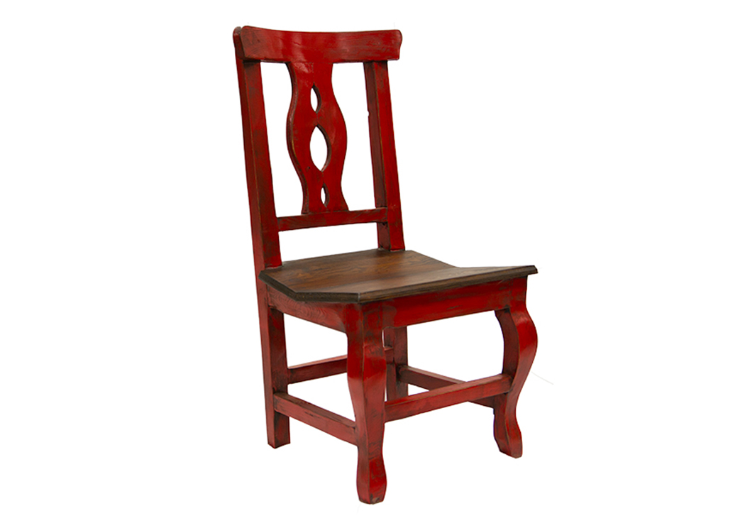 Alis Red Walnut Side Chair,L.M.T. Rustic