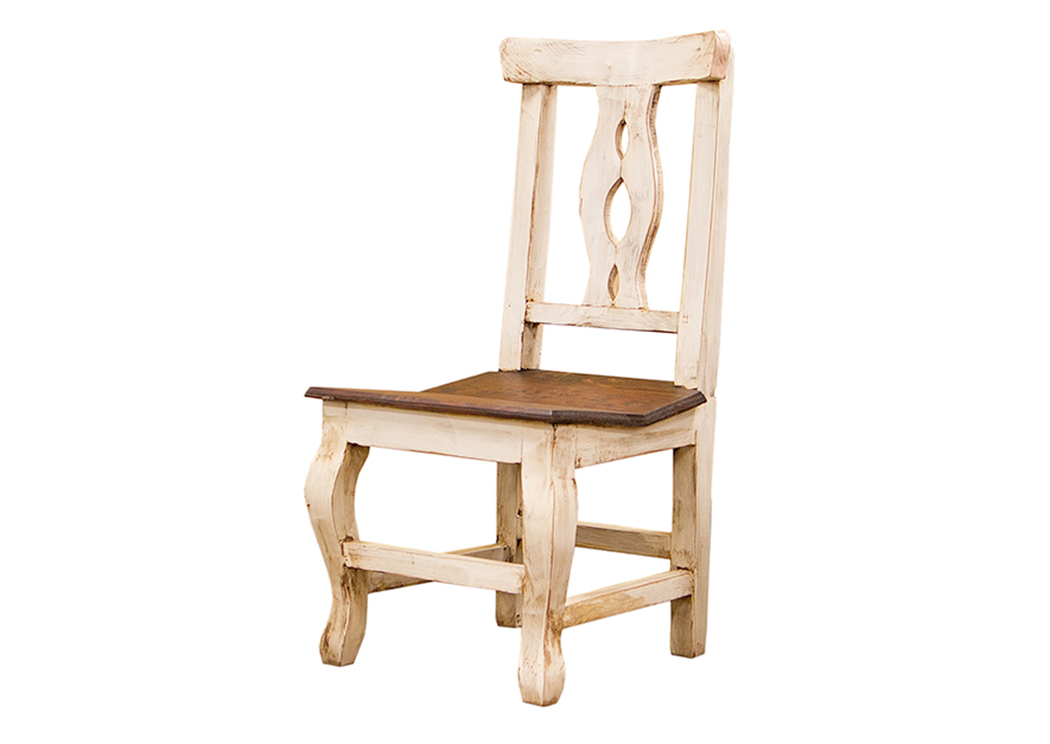 Alis White Walnut Side Chair,L.M.T. Rustic