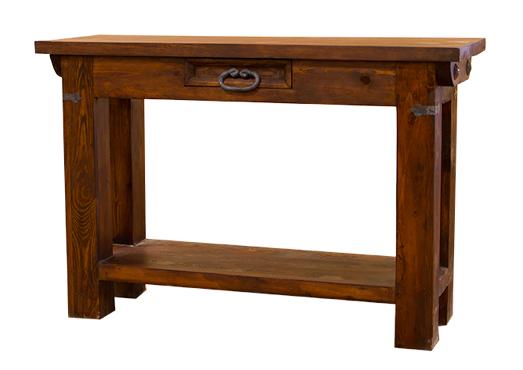 Lauro Walnut Sofa Table,L.M.T. Rustic