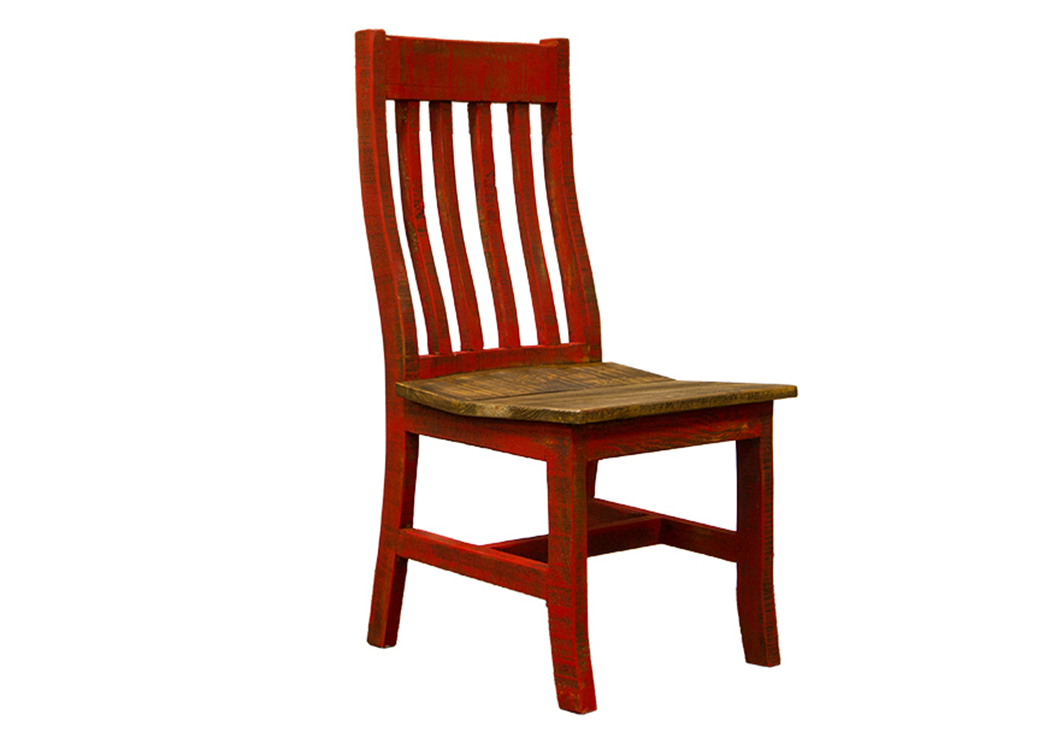 Santa Rita Red Chair,L.M.T. Rustic