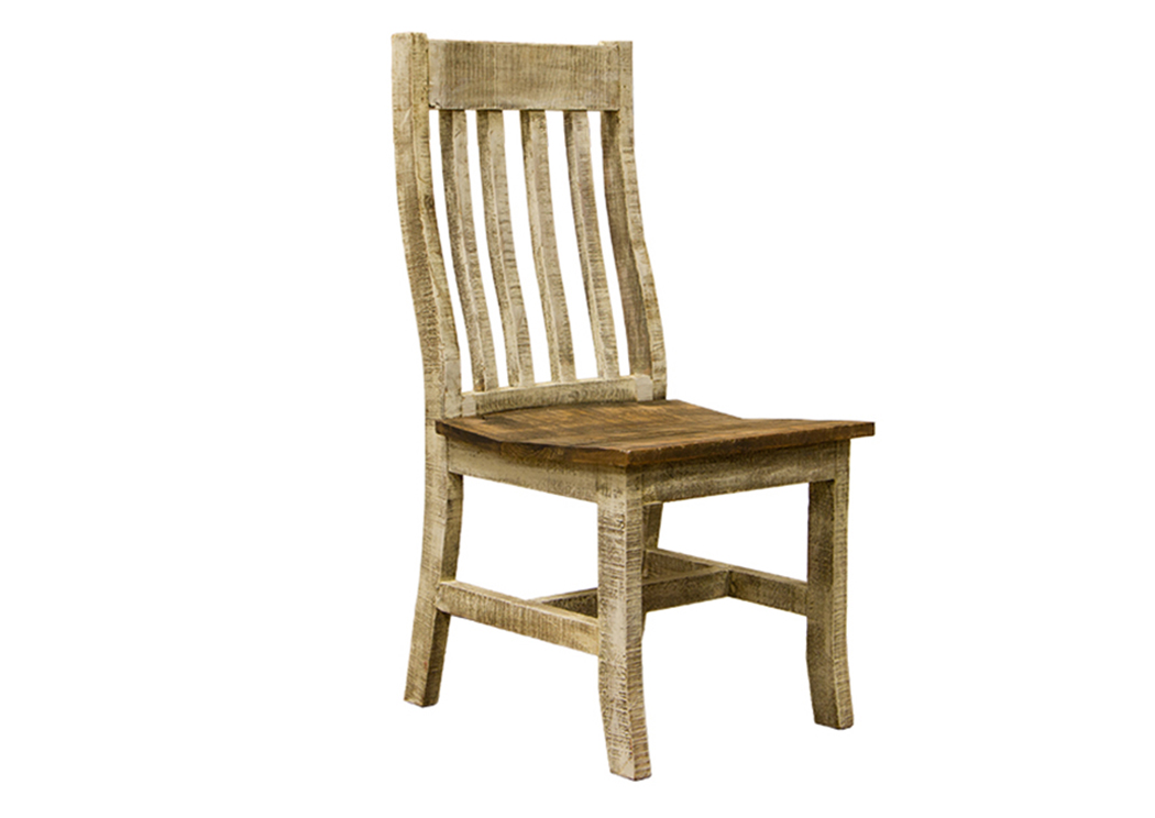 Santa Rita White Chair,L.M.T. Rustic