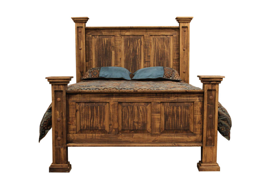 Rough Pine King Bed,L.M.T. Rustic