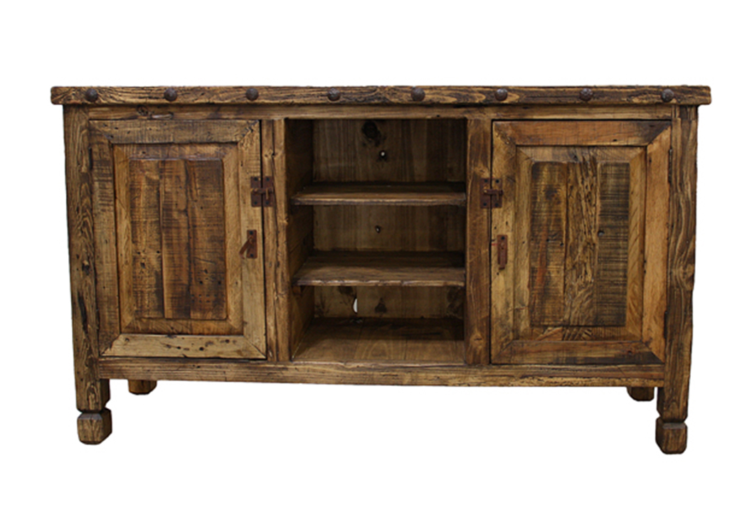 Colored Wood Natural TV Stand,L.M.T. Rustic