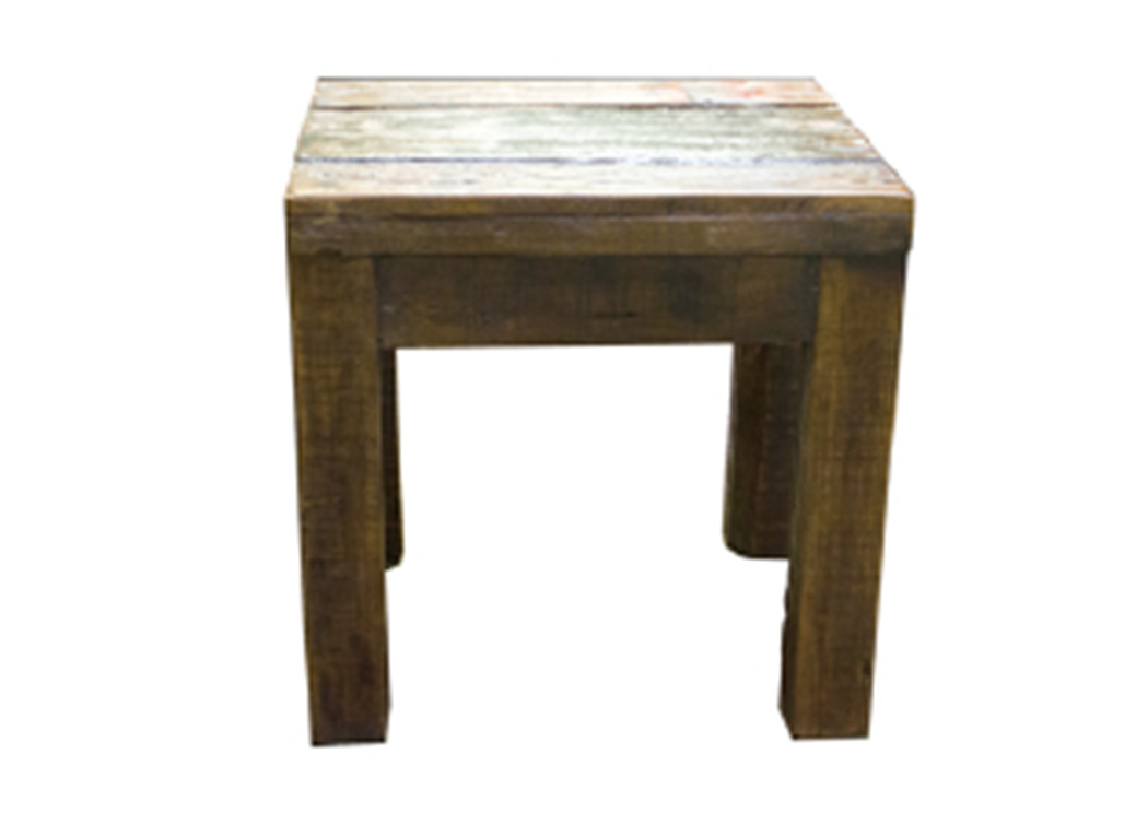 Old Door End Table,L.M.T. Rustic