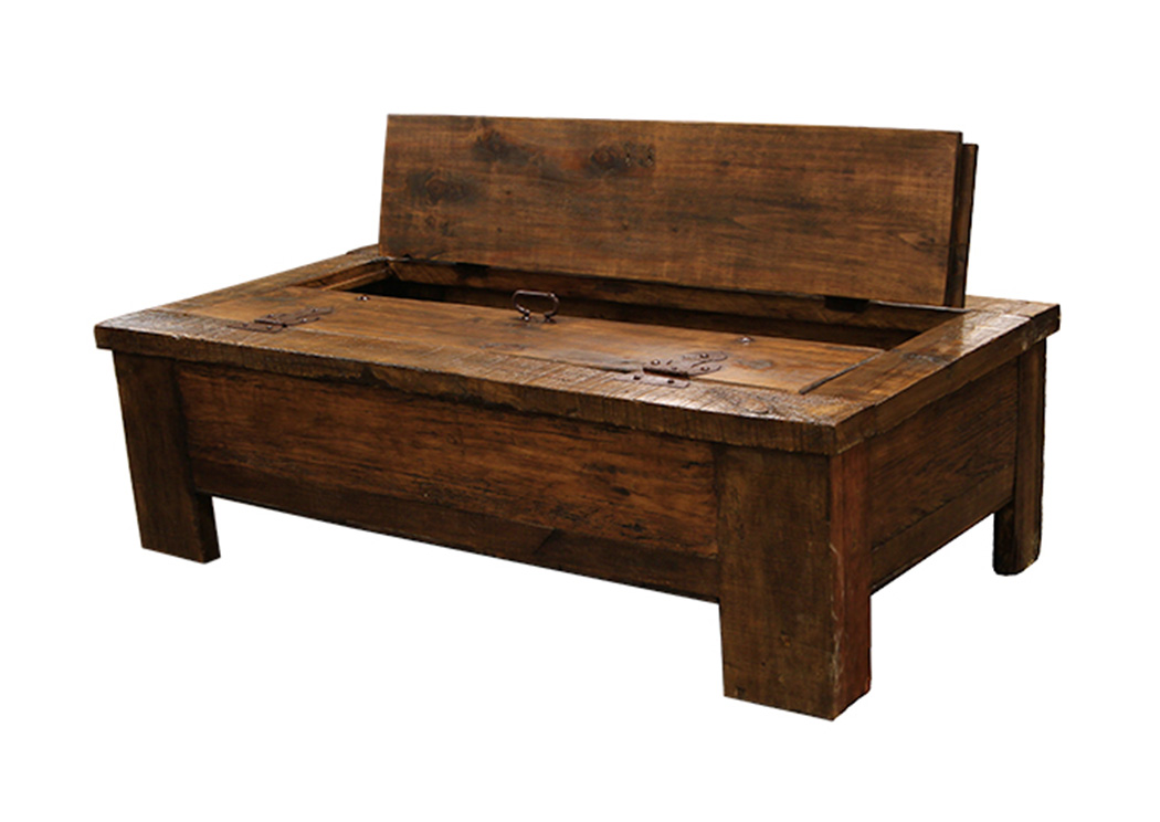 Storage Coffee Table,L.M.T. Rustic