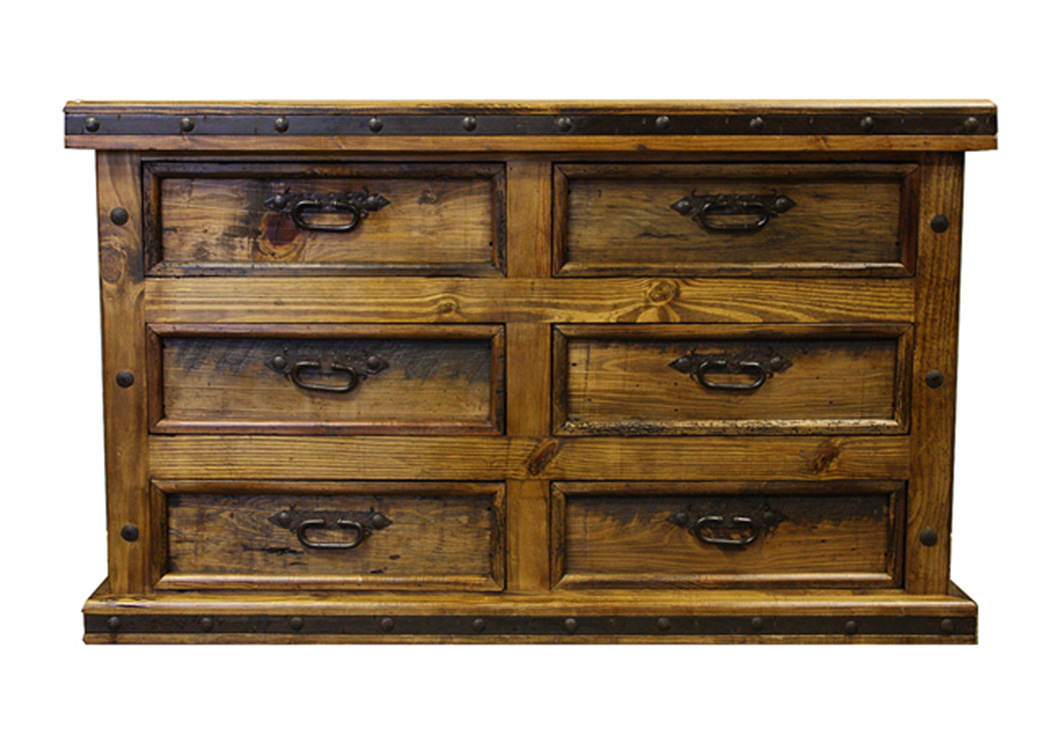 6 Drawer Dresser,L.M.T. Rustic