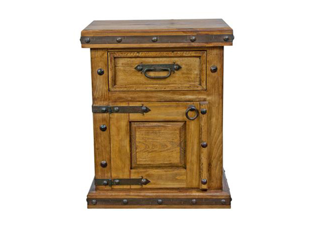 One Door One Drawer Right Nightstand,L.M.T. Rustic