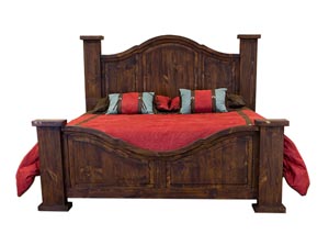 Image for Curved Medio Queen Poster Bed