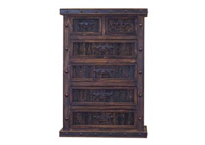 Image for Finca Medio 6 Drawer Chest w/Reclaimed Wood Panels