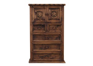 Image for Mansion Country Bed Medio Chest w/Rope & Star