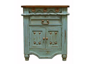 Image for Turquoise Grande Nightstand