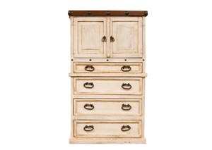 Image for Don Carlos White Drawer Chest