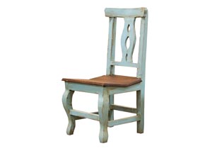 Image for Alis Turquoise Walnut Side Chair