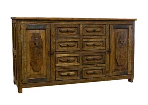 Image for Turquoise 8 Drawer 2 Door Buffet