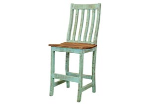 Image for Santa Rita 24" Turquoise Barstool