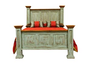 Image for Full Turquoise Washed Oasis Bed