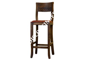 Image for Cartier 30" Barstool w/Leather Seat