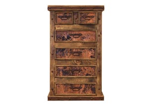 Image for Drawer Chest w/Copper Panels