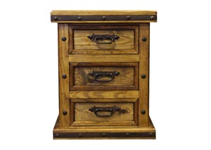 Image for 3 Drawer Nightstand