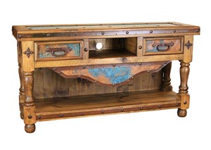 Turquoise Copper 60" TV Console