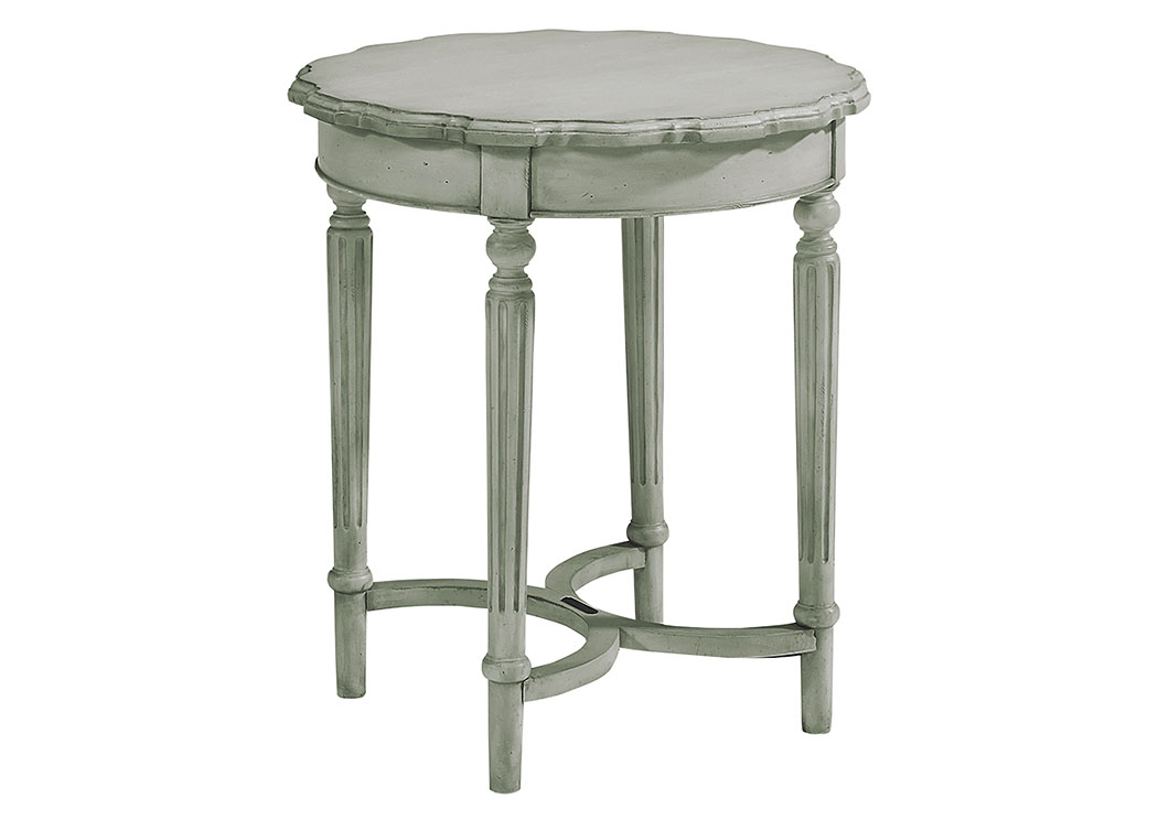 Pie Crust Dove Grey Tall Side Table,Magnolia Home