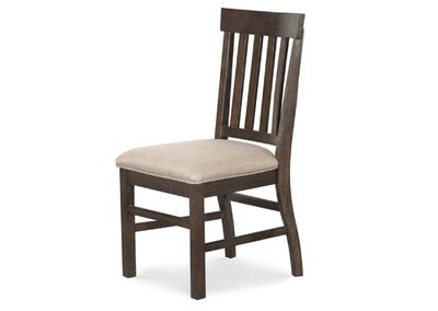 Image for St. Claire Rustic Pine Dining Side Chair w/Upholstered Seat (2/ctn)