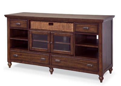Image for Cottage Lane Coffee Wood Console KD