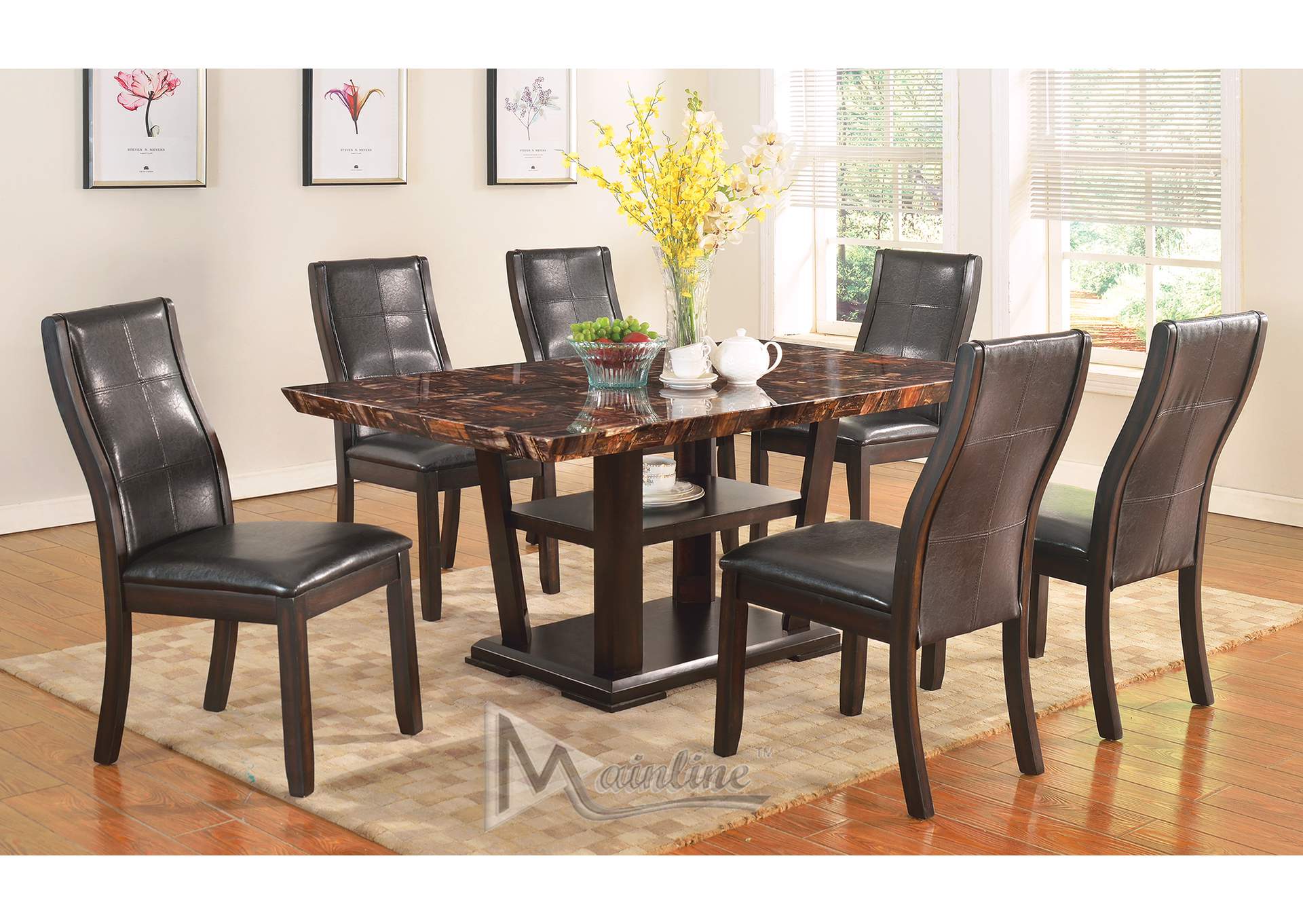 5-Piece Lapidus 64X38 Dining Set,Mainline