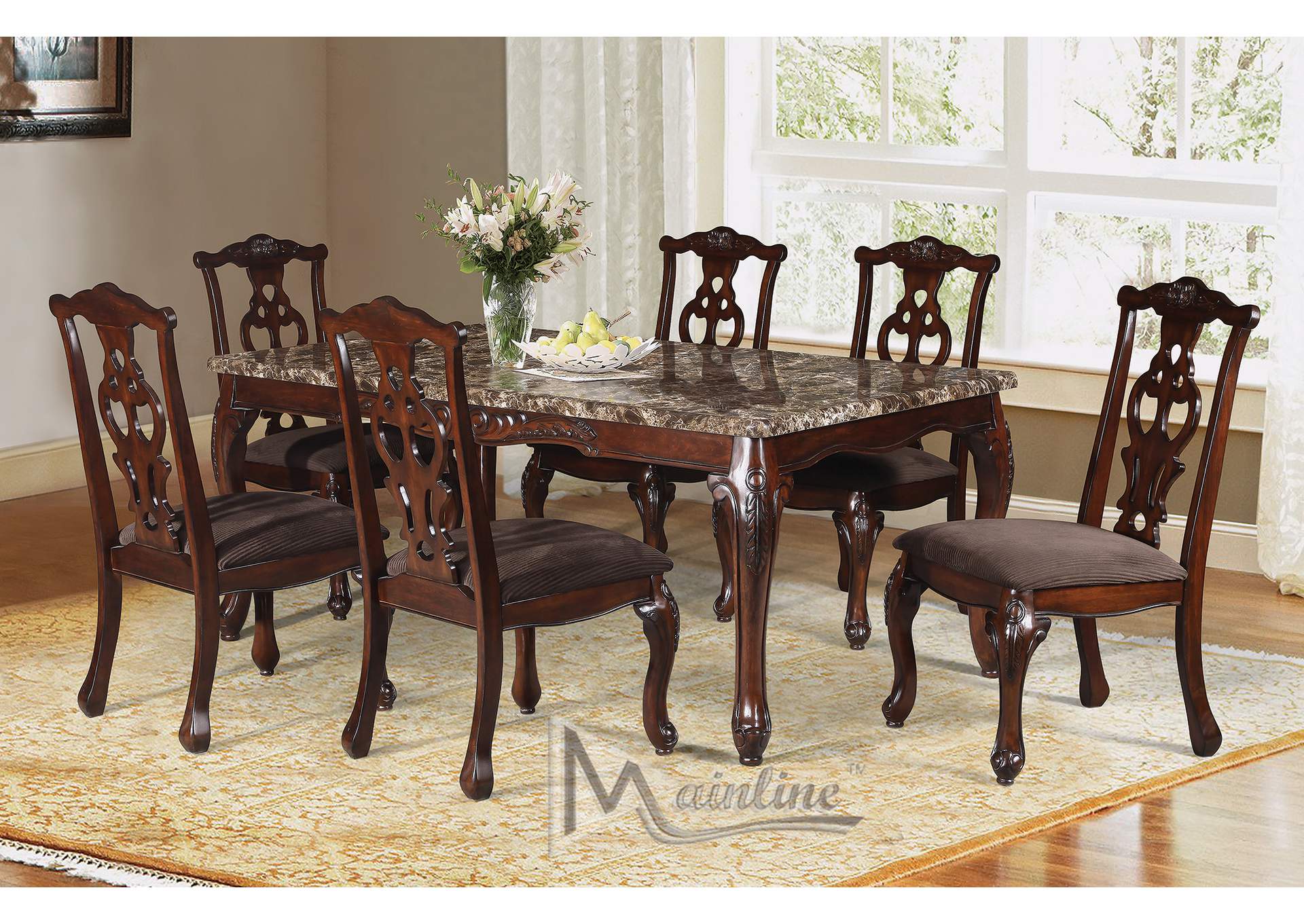 5-Piece Corova 72X42 Dining Set,Mainline