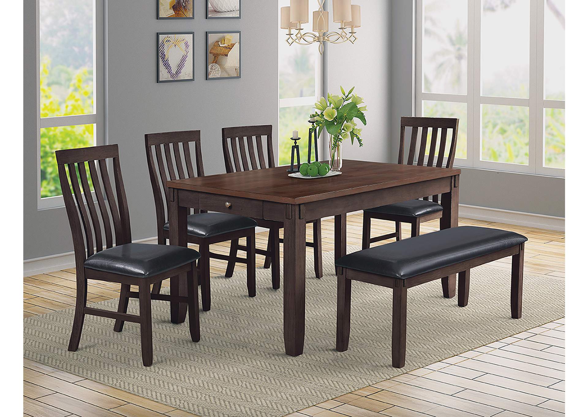 Espresso 60X36 Newton Dining Table,Mainline