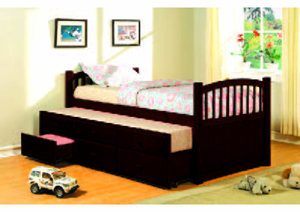 Espresso Slumber Bed & Trundle,Mainline