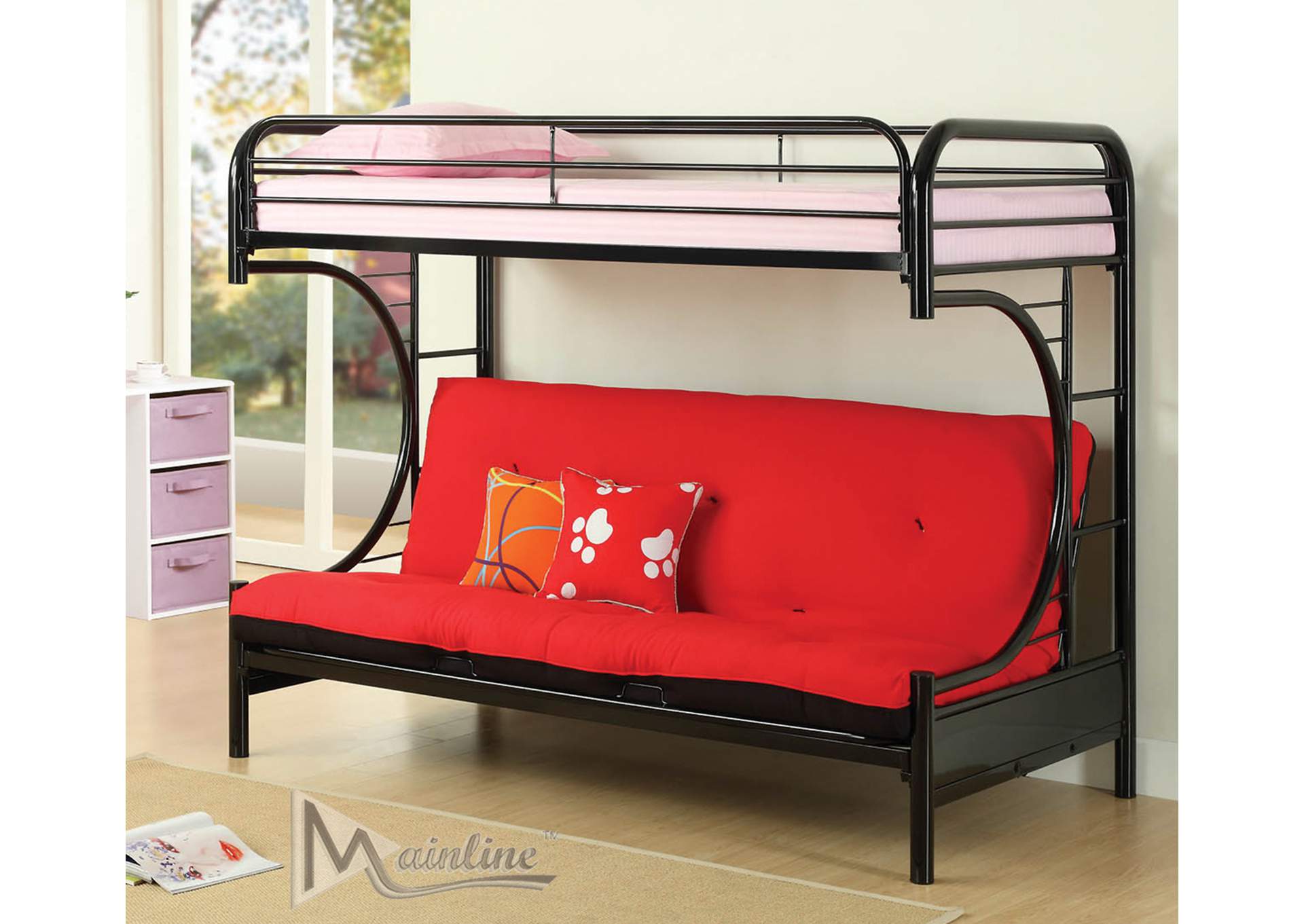 Black Prime T/Ftn Metal Bunk,Mainline