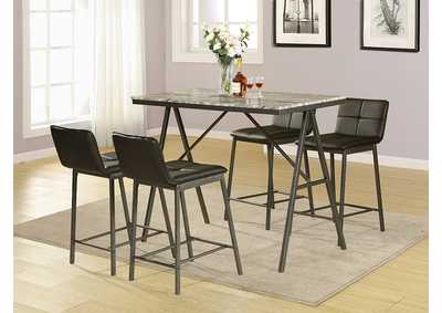 Image for 5-Piece Nagel 47X23 Counter Height Dining Set