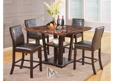 Image for 5-Piece Lapidus 48X48 Counter Height Dining Set