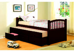 Image for Espresso Slumber Bed & Trundle