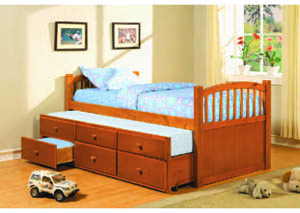 Image for Pine Slumber Bed & Trundle