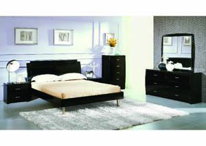 Maxima Black Full Storage Bed