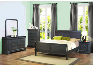 Image for St. Louis Warm Gray Full Sleigh Bed